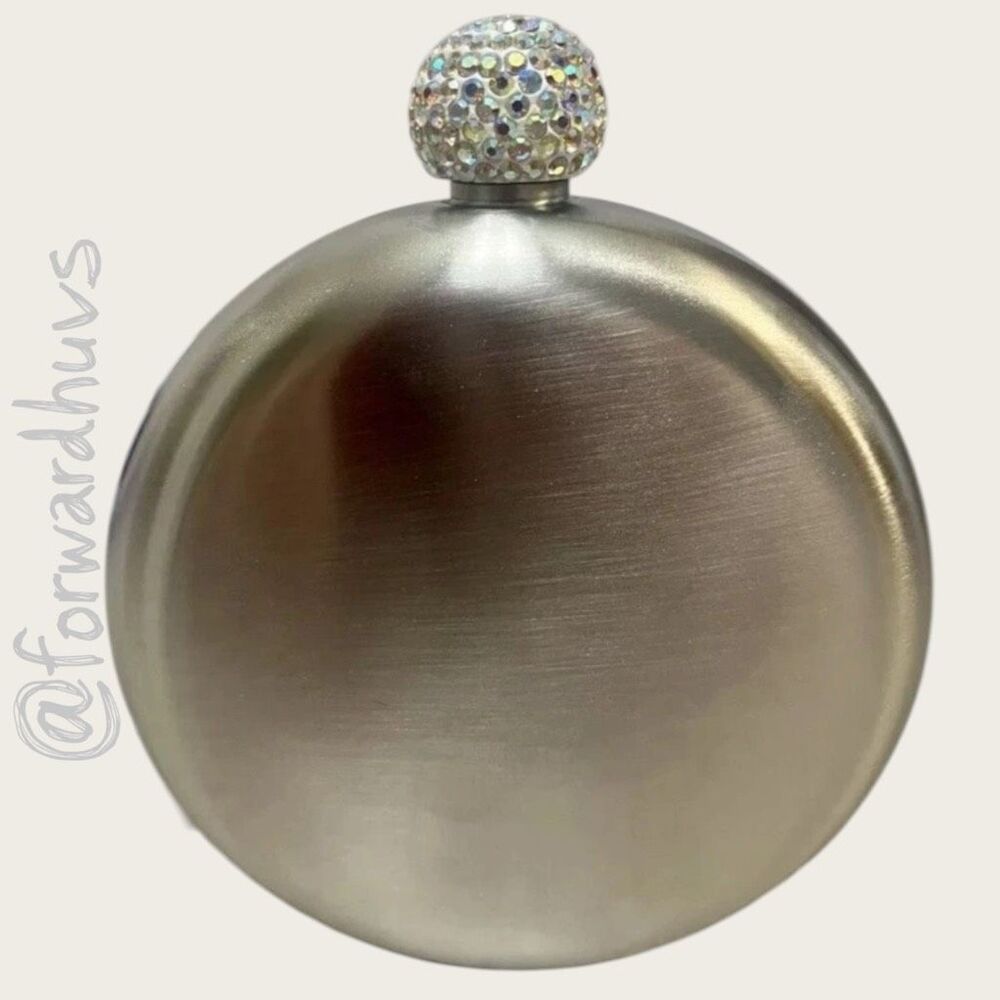Hogg 12oz Stainless Steel Insulated Flask with Rhinestone Top